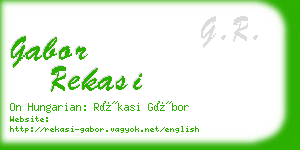 gabor rekasi business card